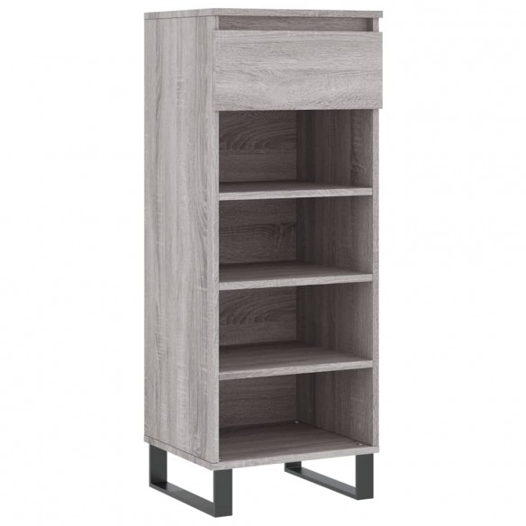 Armoire à chaussures Sonoma gris 40x36x105 cm Bois d'ingénierie