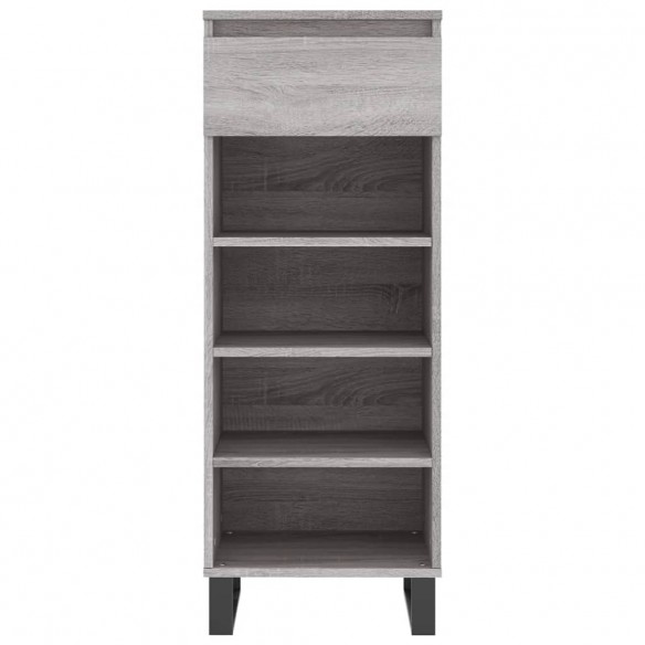 Armoire à chaussures Sonoma gris 40x36x105 cm Bois d'ingénierie