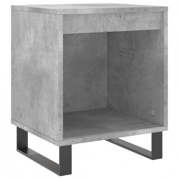 Tables de chevet 2 pcs gris béton 40x35x50 cm bois d’ingénierie