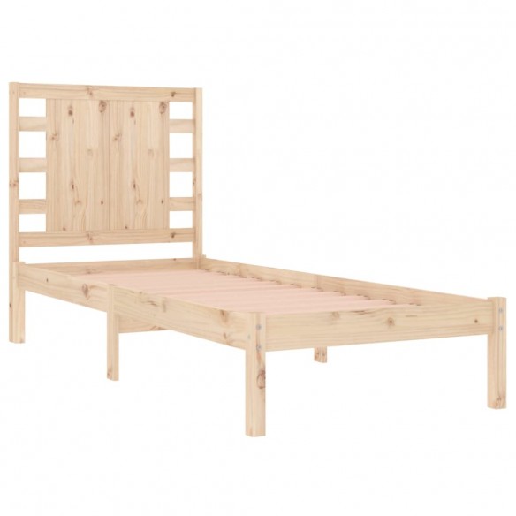 Cadre de lit bois massif 75x190 cm petit simple