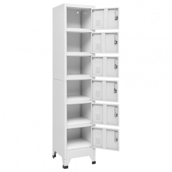 Armoire à casiers Gris clair 38x40x180 cm Acier