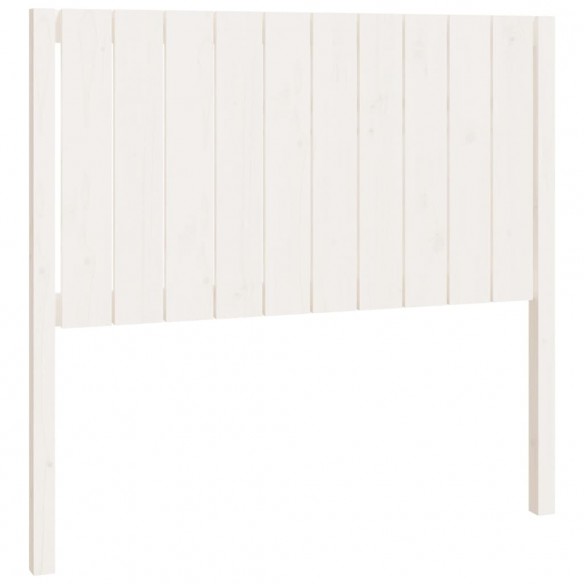 Tête de lit Blanc 105,5x4x100 cm Bois massif de pin