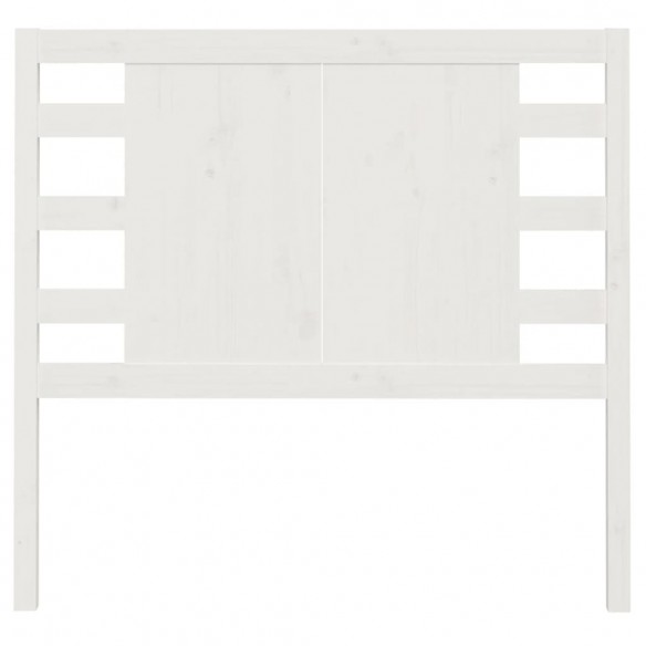 Tête de lit Blanc 81x4x100 cm Bois massif de pin