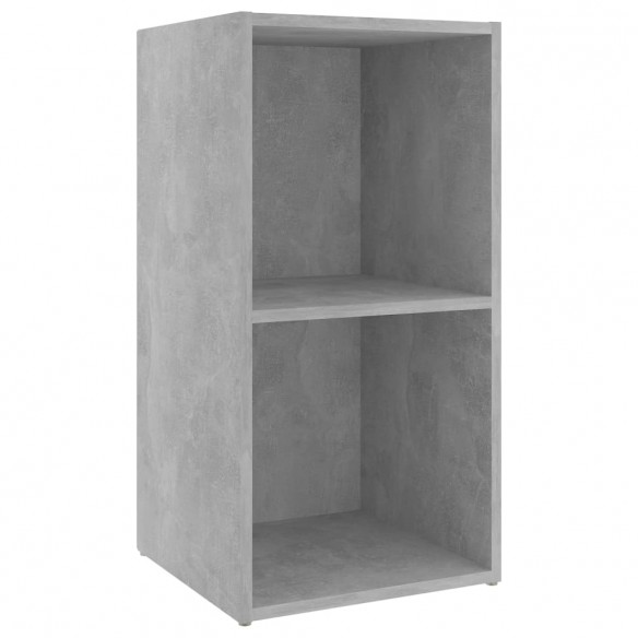 Meuble TV Gris béton 72x35x36,5 cm Aggloméré