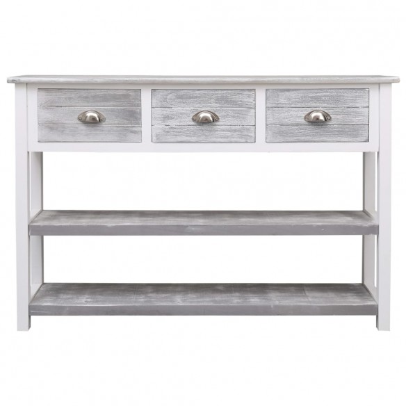 Buffet Antique Gris 115x30x76 cm Bois