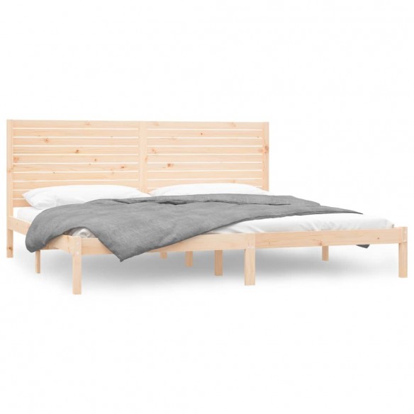 Cadre de lit bois massif 180x200 cm super king