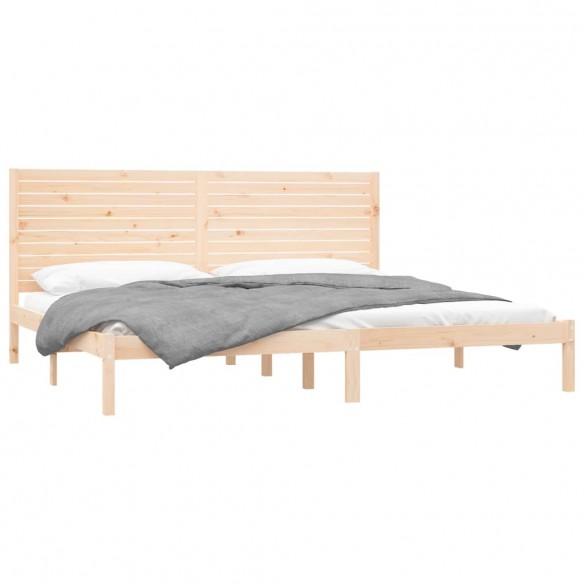 Cadre de lit bois massif 180x200 cm super king