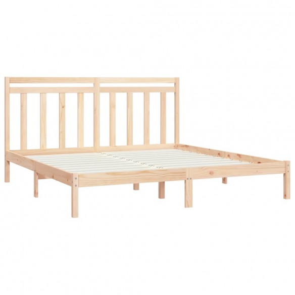 Cadre de lit bois massif 180x200 cm super king