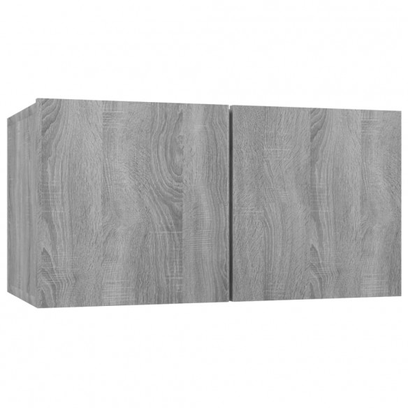 Ensemble de meubles TV 4 pcs Sonoma gris Bois d'ingénierie