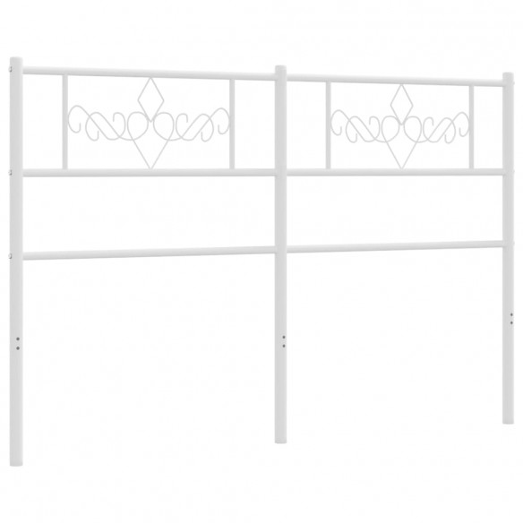 Tête de lit métal blanc 160 cm