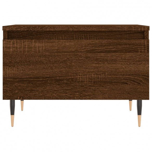 Table basse chêne marron 50x46x35 cm bois d'ingénierie