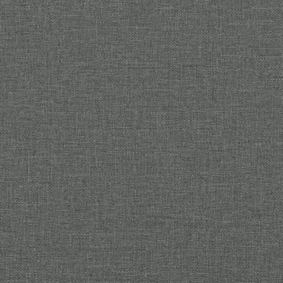 Canapé 2 places avec oreillers gris foncé 140 cm tissu