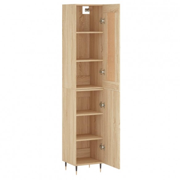 Buffet haut Chêne sonoma 34,5x34x180 cm Bois d'ingénierie