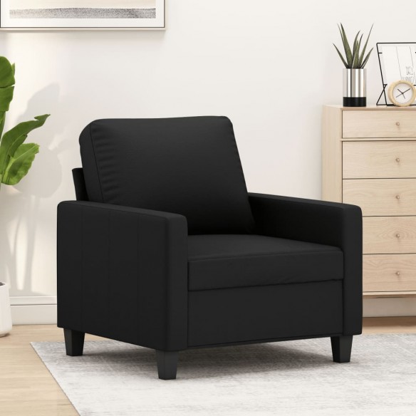 Fauteuil Noir 60 cm Similicuir