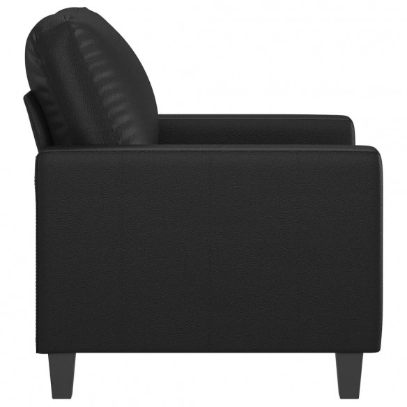 Fauteuil Noir 60 cm Similicuir