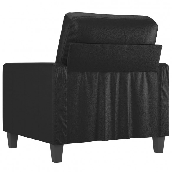 Fauteuil Noir 60 cm Similicuir