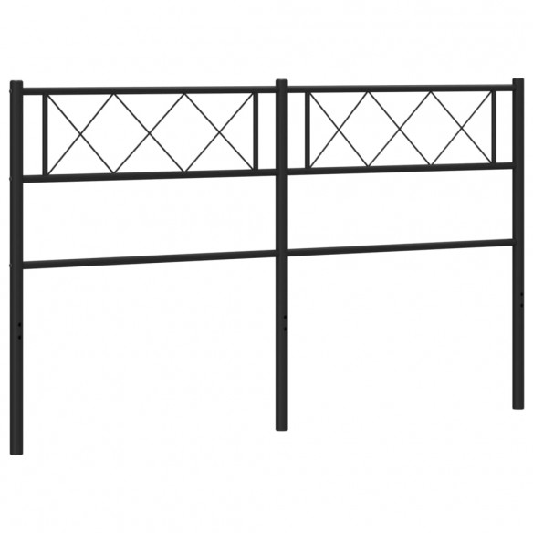 Tête de lit métal noir 120 cm