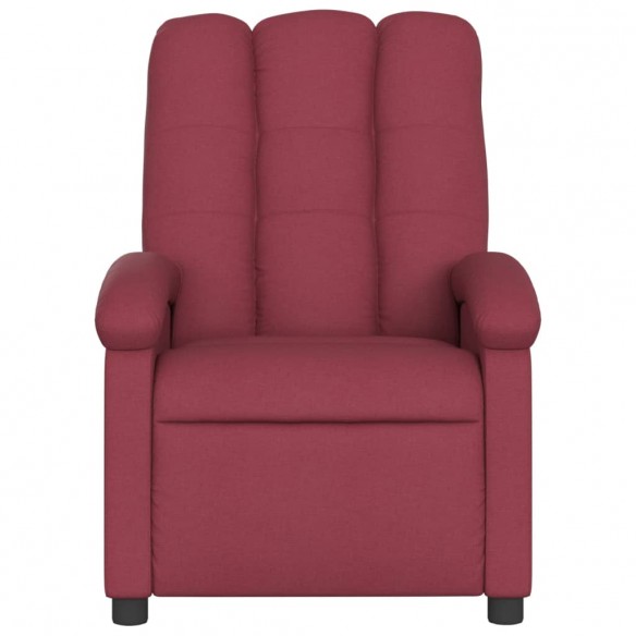 Fauteuil de massage inclinable Rouge bordeaux Tissu