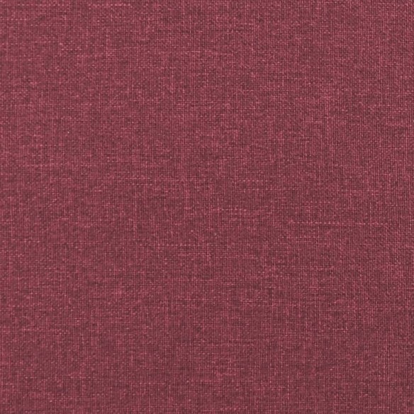 Canapé à 3 places Rouge bordeaux 180 cm Tissu