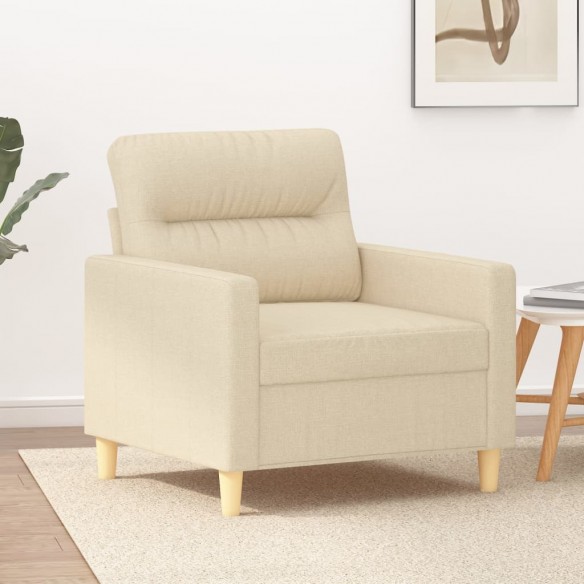 Fauteuil Crème 60 cm Tissu