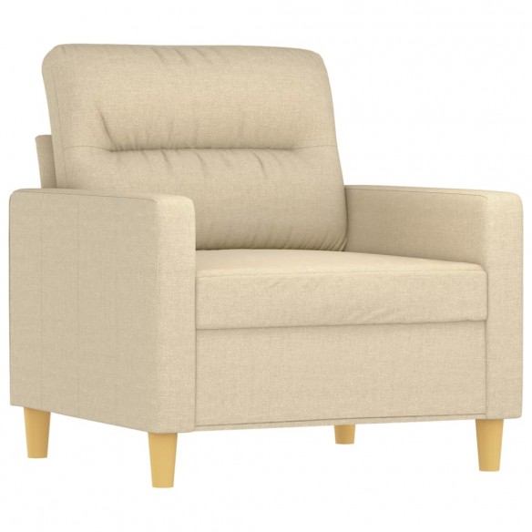 Fauteuil Crème 60 cm Tissu