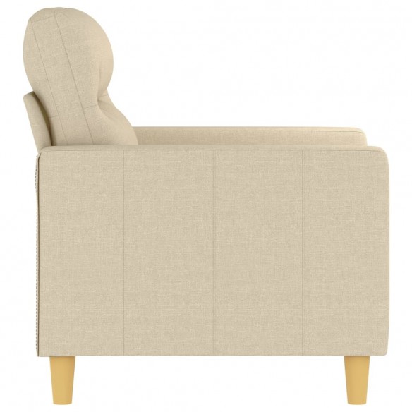 Fauteuil Crème 60 cm Tissu