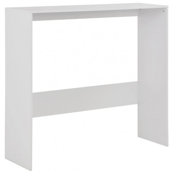 Table de bar avec 2 dessus de table Blanc 130 x 40 x 120 cm