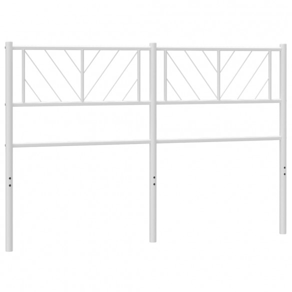 Tête de lit métal blanc 120 cm