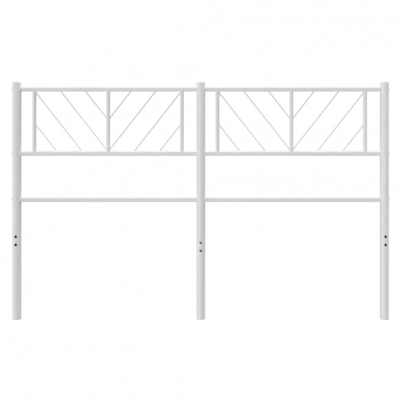 Tête de lit métal blanc 120 cm