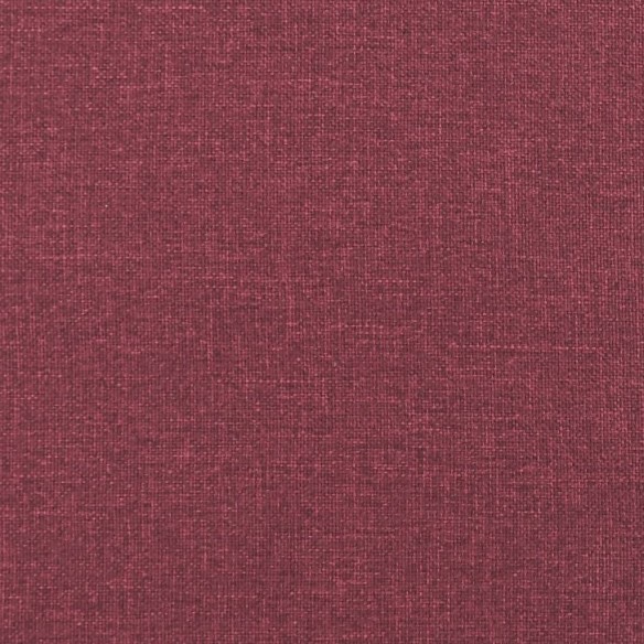 Banc avec coussins rouge bordeaux 113x64,5x75,5 cm tissu