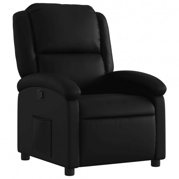 Fauteuil inclinable Noir Similicuir