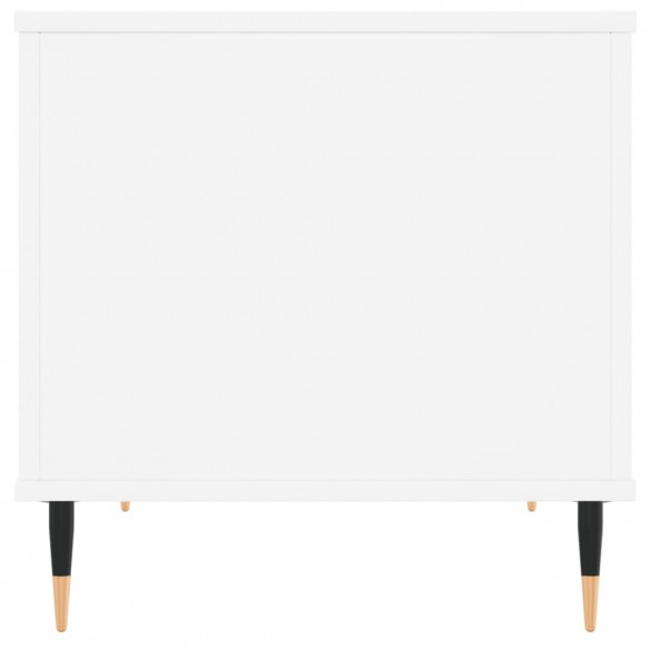 Table basse Blanc 60x44,5x45 cm Bois d'ingénierie