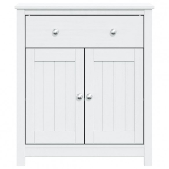 Armoire de salle de bain BERG blanc 69,5x34x80 cm pin massif