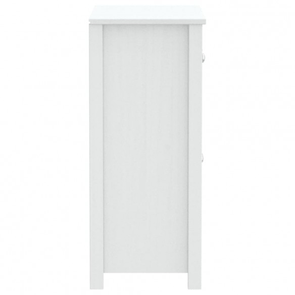 Armoire de salle de bain BERG blanc 69,5x34x80 cm pin massif