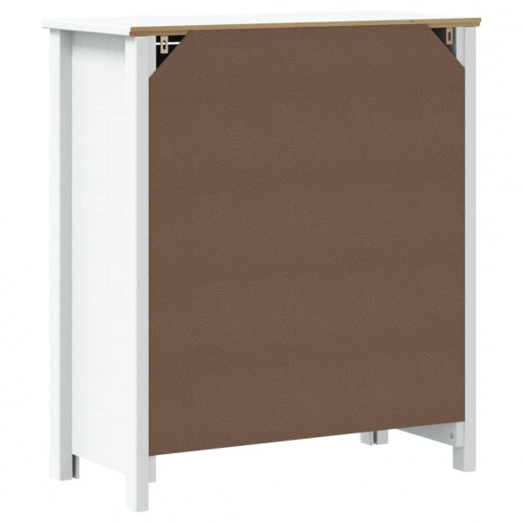 Armoire de salle de bain BERG blanc 69,5x34x80 cm pin massif