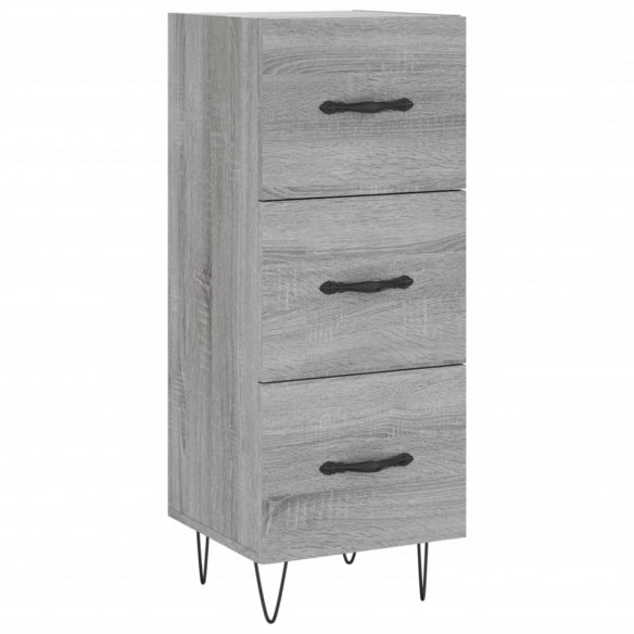 Buffet haut Sonoma gris 34,5x34x180 cm Bois d'ingénierie