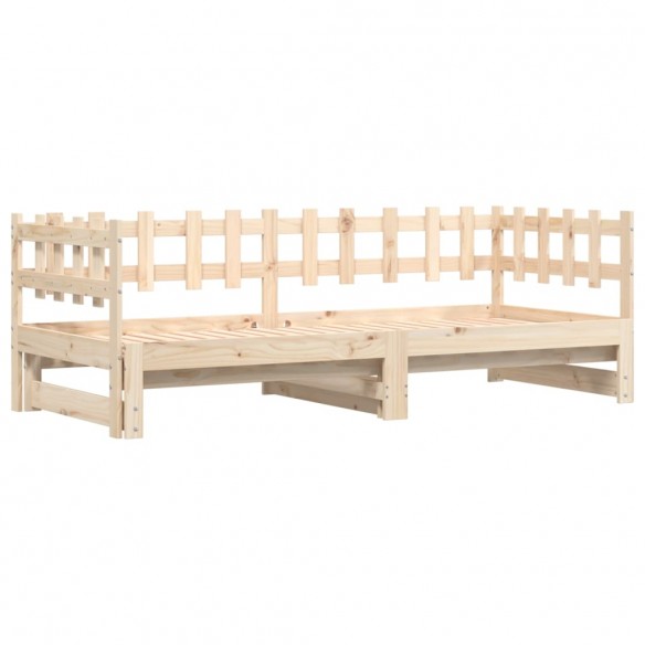 Lit coulissant 2x(90x200) cm Bois de pin massif