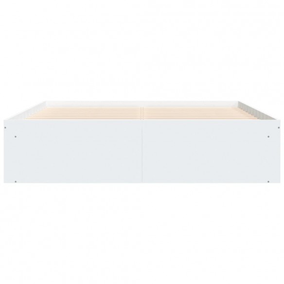 Cadre de lit blanc 160x200 cm