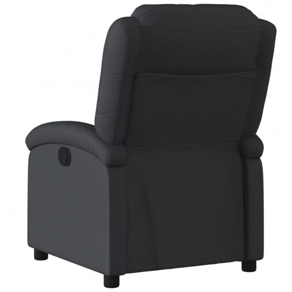 Fauteuil inclinable noir cuir véritable