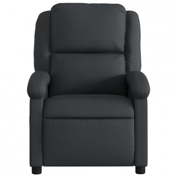 Fauteuil inclinable noir cuir véritable