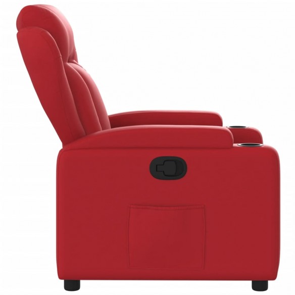 Fauteuil inclinable Rouge Similicuir