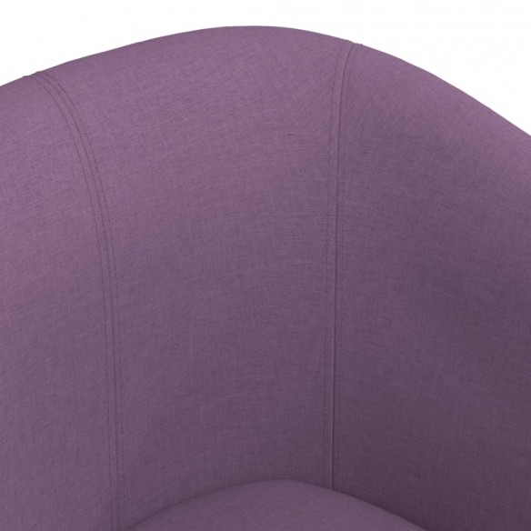 Fauteuil cabriolet avec repose-pied violet tissu