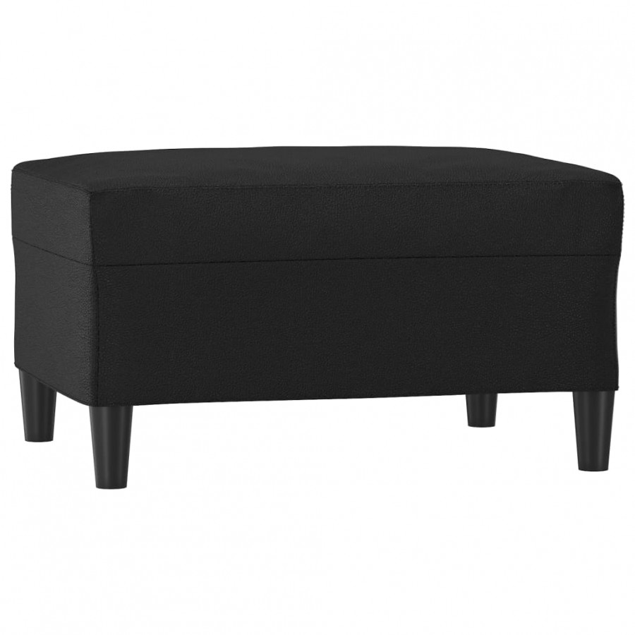 Ensemble de canapés 4 pcs avec coussins Noir Similicuir Ensemble de canapés 4 pcs avec coussins Noir Similicuir