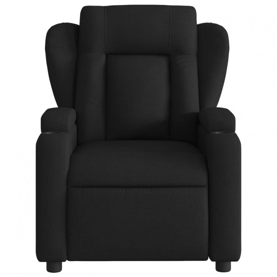 Fauteuil inclinable Noir Tissu Fauteuil inclinable Noir Tissu