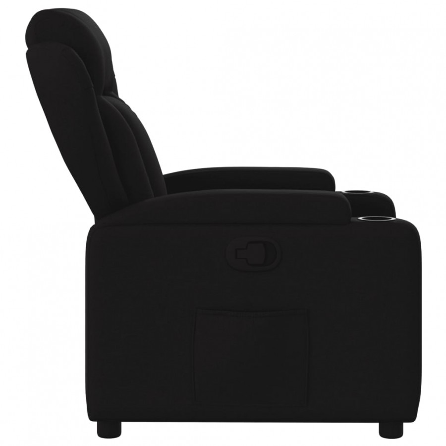 Fauteuil inclinable Noir Tissu Fauteuil inclinable Noir Tissu