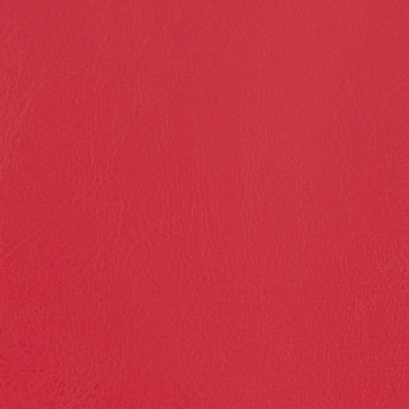 Fauteuil cabriolet avec repose-pied rouge similicuir