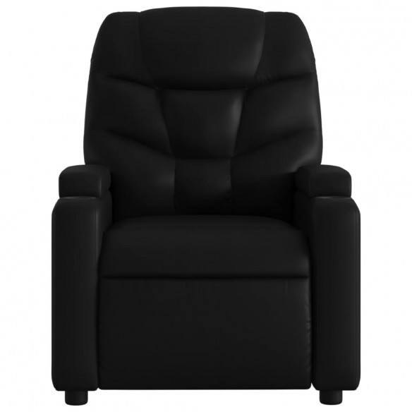 Fauteuil de massage inclinable Noir Similicuir