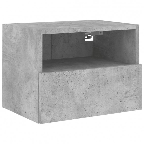 Meubles TV muraux 2 pcs gris béton 40x30x30cm bois d'ingénierie