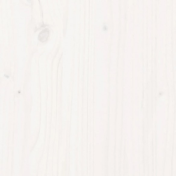Lit mezzanine enfants toboggan blanc 90x200 cm bois pin massif
