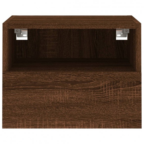 Meubles TV muraux 2 pcs chêne marron 40x30x30cm bois ingénierie